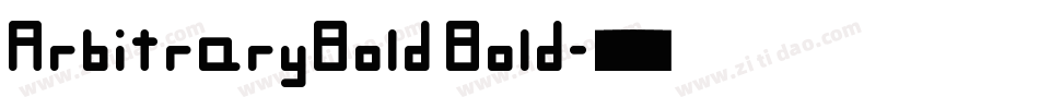 ArbitraryBold Bold字体转换